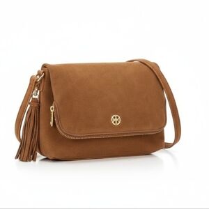 Mark & Hall Tan Crossbody Bag with Tassel